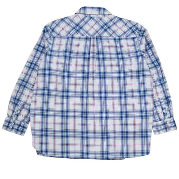 Talbots Plus Sz L Plaid Flannel Shirts Lot of 3 EUC Cotton/Metallic Cozy Winter - Picture 11 of 14